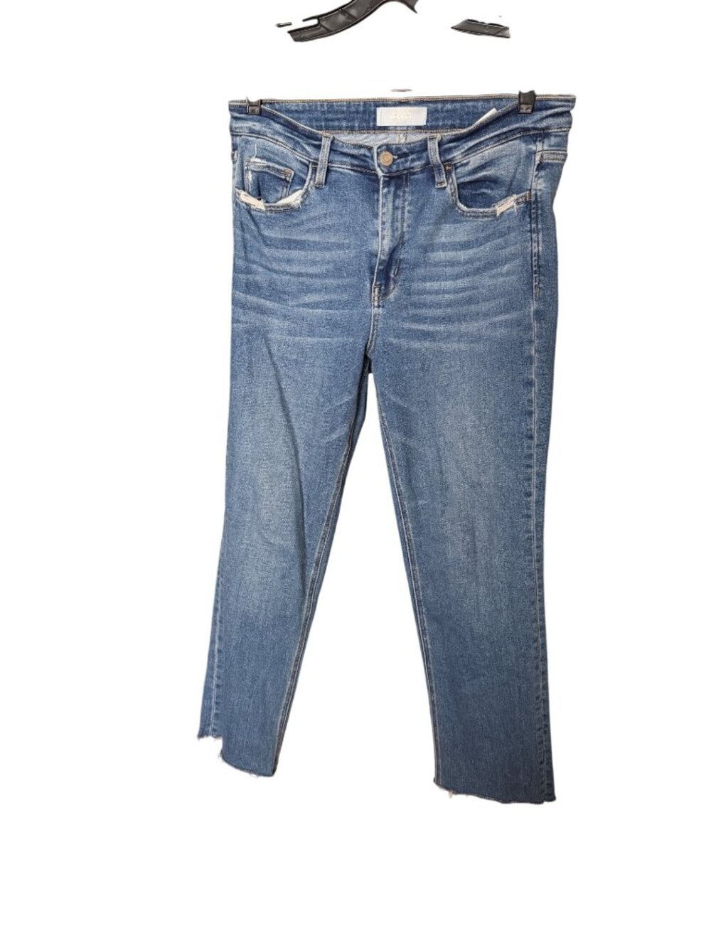 Vervet Blue Distressed Raw Hem Jeans Womens Size 30 Cotton Blend